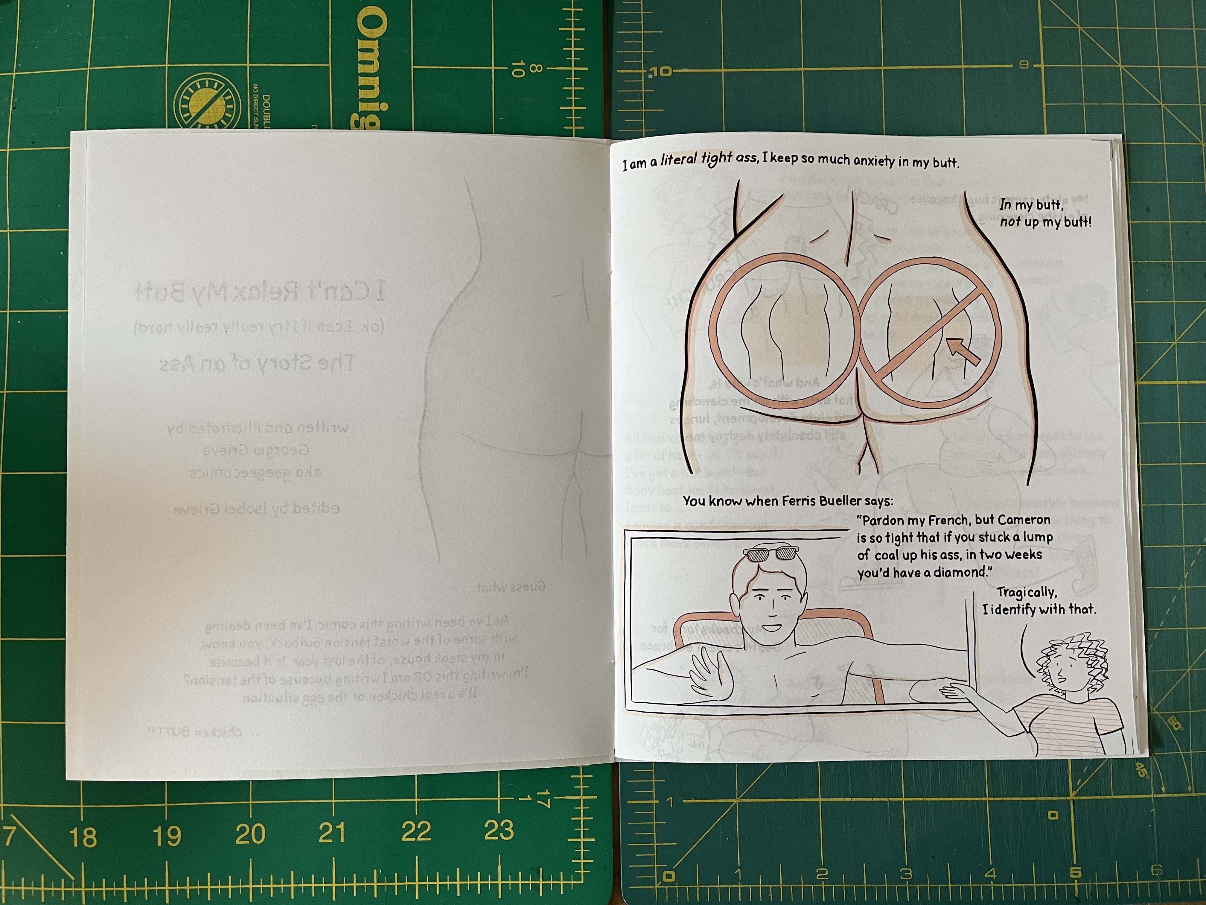 I Can't Relax My Butt Mini Comic Thumbnail